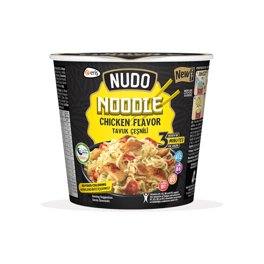 NUDO Chicken Cup Noodles - American Billal Nature Inc
