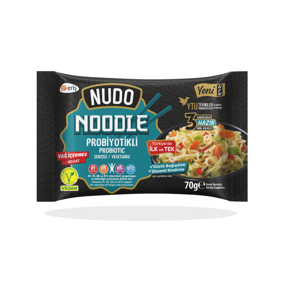 NUDO Probiotic Noodles – 18 PCS Family Pack | Healthy Probiotic Instant Noodles | Gut-Friendly Value Pack (Price Per Pack: $0.61) - American Billal Nature Inc