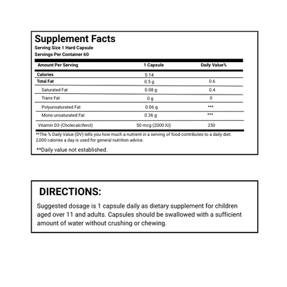 Zade Vital Vitamin D3 Forte – High-Quality Vitamin D3 Supplement (Cholecalciferol) - American Billal Nature Inc